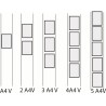 Columns with non-illuminated frames