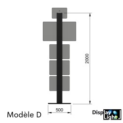 Totem Hybride lumineux Modèle D